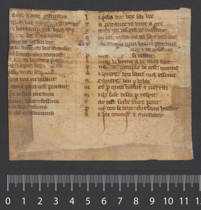 fragment B verso